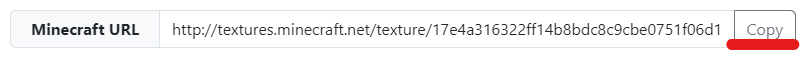 Copy the Minecraft-URL ID